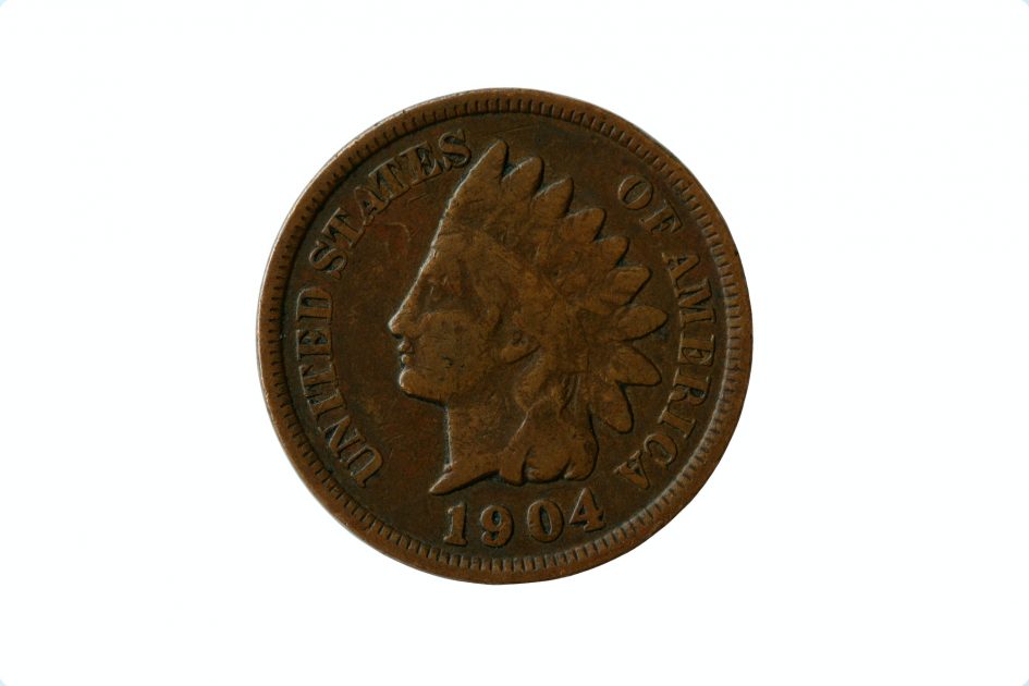 Indian head penny 1904
